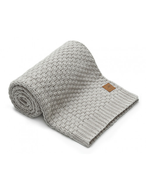 Kocyk tkany - beżowy